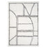 4' X 6' Ivory And Black Geometric Area Rug