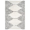 8' X 10' Ivory And Black Geometric Area Rug