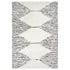 8' X 10' Ivory And Black Geometric Area Rug