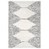 8' X 10' Ivory And Black Geometric Area Rug