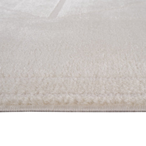 8' X 10' Ivory And Off White Geometric Area Rug