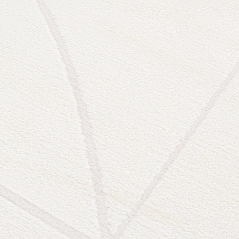8' X 10' Ivory And Off White Geometric Area Rug