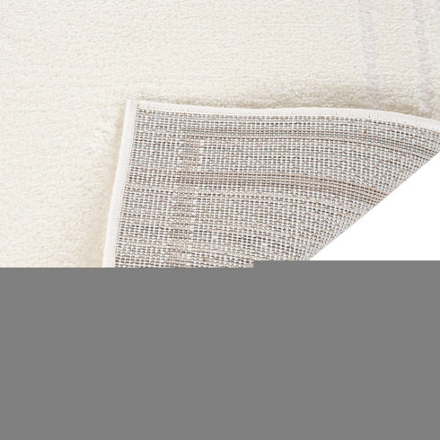 8' X 10' Ivory And Off White Geometric Area Rug
