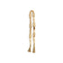 40" Brown Wood Beads And Rope Decorative Tassel