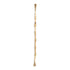 40" Brown Wood Beads And Rope Decorative Tassel