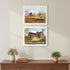 Set Of Two Autumn Blessings Farm Life White Framed Wall Art