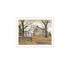 Set Of Two Stone Cottage Farmhouse and White Wooden Barn White Framed Wall Art