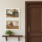 Set Of Two Old Country Road White Framed Wall Art
