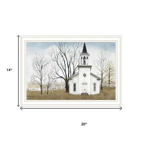 Set Of Two Amazing Grace Sunday Service White Framed Wall Art