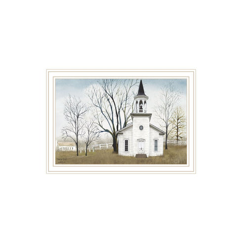 Set Of Two Amazing Grace Sunday Service White Framed Wall Art