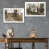 Set Of Two The Old Mill And A Road Home White Framed Wall Art