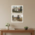 Set Of Two The Old Mill And A Road Home White Framed Wall Art