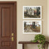Set Of Two The Old Mill And A Road Home White Framed Wall Art