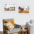 Set Of Two Washday and Granddad's Old Truck White Framed Wall Art