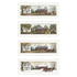 Set Of Four Billy Jacob's Four Seasons Homesteads White Framed Wall Art