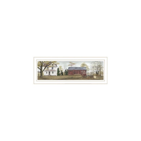 Set Of Four Billy Jacob's Four Seasons Homesteads White Framed Wall Art