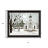 Set Of Two Sleigh Bells Ring Black Framed Wall Art