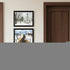 Set Of Two Sleigh Bells Ring Black Framed Wall Art