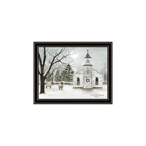 Set Of Two Sleigh Bells Ring Black Framed Wall Art