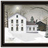 Set Of Two Silent Night Black Framed Wall Art