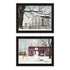 Set Of Two Life in the Countryside Winter Black Framed Wall Art
