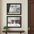 Set Of Two Life in the Countryside Winter Black Framed Wall Art