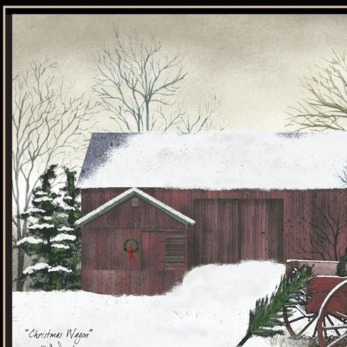 Set Of Two Christmas Time with Family Black Framed Wall Art