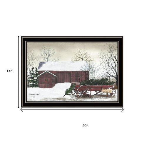 Set Of Two Christmas Time with Family Black Framed Wall Art