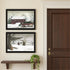 Set Of Two Christmas Time with Family Black Framed Wall Art