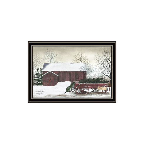 Set Of Two Christmas Time with Family Black Framed Wall Art