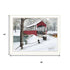 Set Of Two Lovers Knot Quilt Barn And Covered Bridge White Framed Wall Art