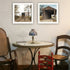 Set Of Two Headin' Home And Miller's Creek Bridge White Framed Wall Art