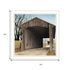 Set Of Two Headin' Home And Miller's Creek Bridge White Framed Wall Art