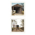 Set Of Two Headin' Home And Miller's Creek Bridge White Framed Wall Art