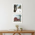 Set Of Two A Little Snow And Waiting for Spring White Framed Wall Art