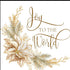 Set Of Two Golden Merry Christmas Black Framed Wall Art