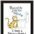 Set Of Two I have a Drinking Problem!! Black Framed Wall Art