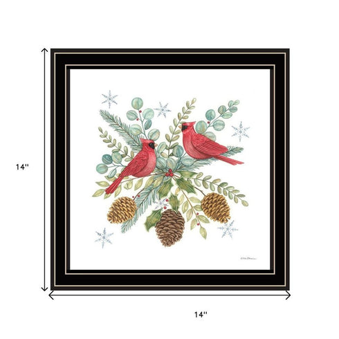 Set Of Two Friends Make the Season Merry Black Framed Wall Art