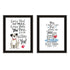 Set Of Two It's Called Furr-niture Isn't It? Black Framed Wall Art