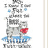 Set Of Two It's Called Furr-niture Isn't It? White Framed Wall Art