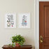 Set Of Two It's Called Furr-niture Isn't It? White Framed Wall Art