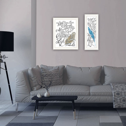 Set Of Two What if I FAIL? White Framed Wall Art