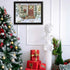 Decorated Holiday Porch Black Framed Wall Art