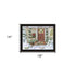 Decorated Holiday Porch Black Framed Wall Art