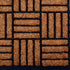 18" X 30" Beige and Black Rubber and Coir Outdoor Door Mat