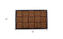 18" X 30" Beige and Black Rubber and Coir Outdoor Door Mat
