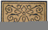 18" X 30" Beige and Black Rubber and Coir Outdoor Door Mat