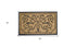 18" X 30" Beige and Black Rubber and Coir Outdoor Door Mat