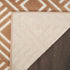 6' Brown Geometric Runner Rug