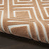 6' Brown Geometric Runner Rug